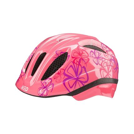 Kask dziecięcy MEGGY II TREND, delikatny różowy kwiatowy połysk