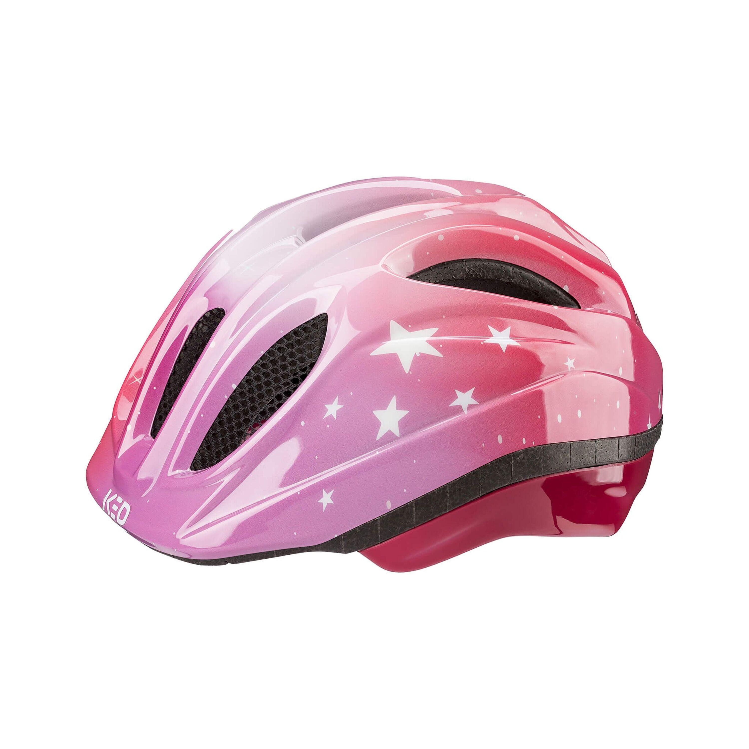 KED KED Kinderhelm MEGGY II TREND Sterren, Zacht Roze Glanzend