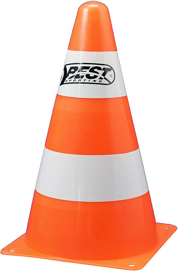 Best Sporting Pylone Orange Weiss 4 Stück Slalom Parkour 10964 3/3