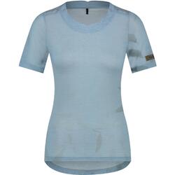 Maillot à manches courtes EVOLVE Terra, bleu mat, femme