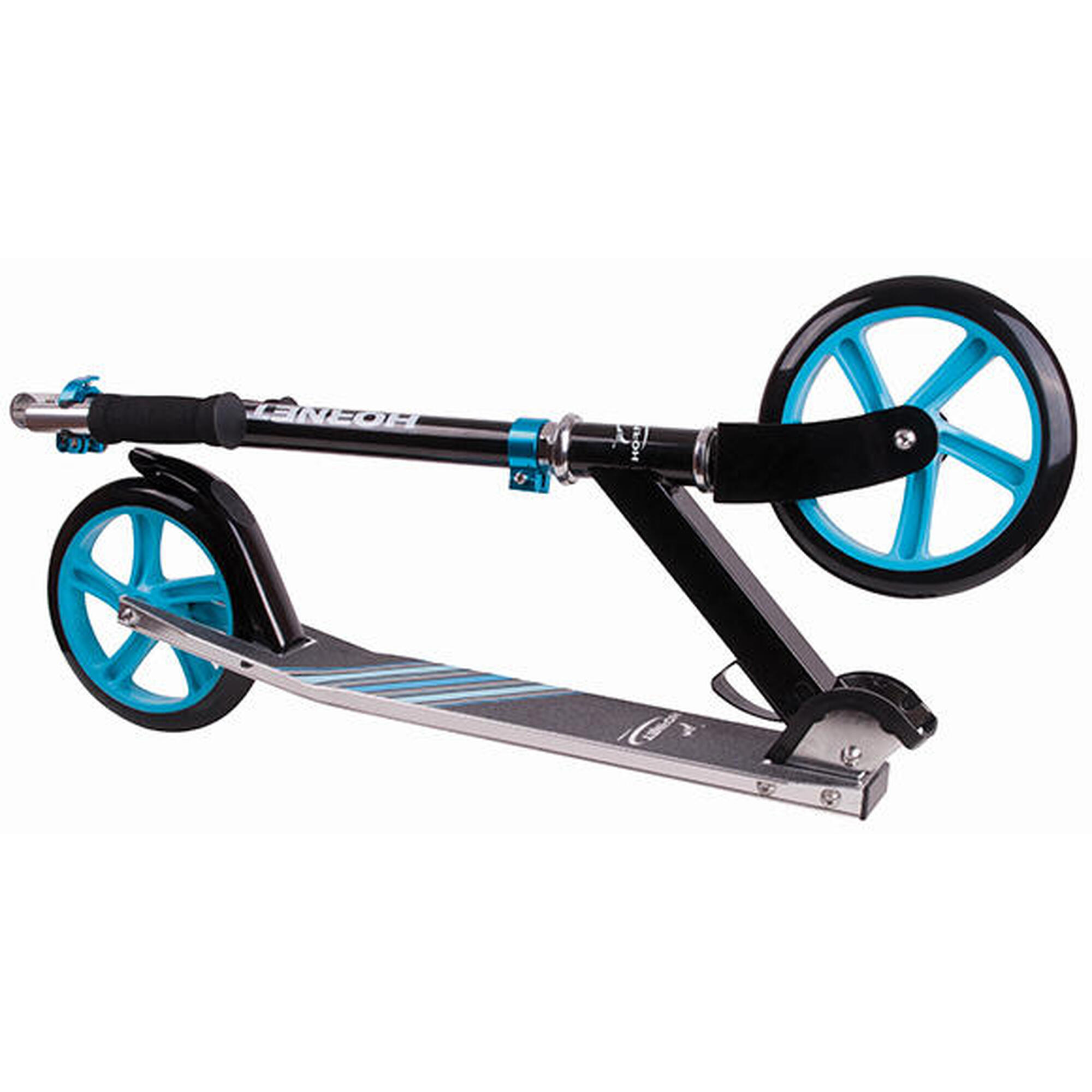 Hudora 14522 Hornet Scooter 200, schwarz/hellblau City - Scooter