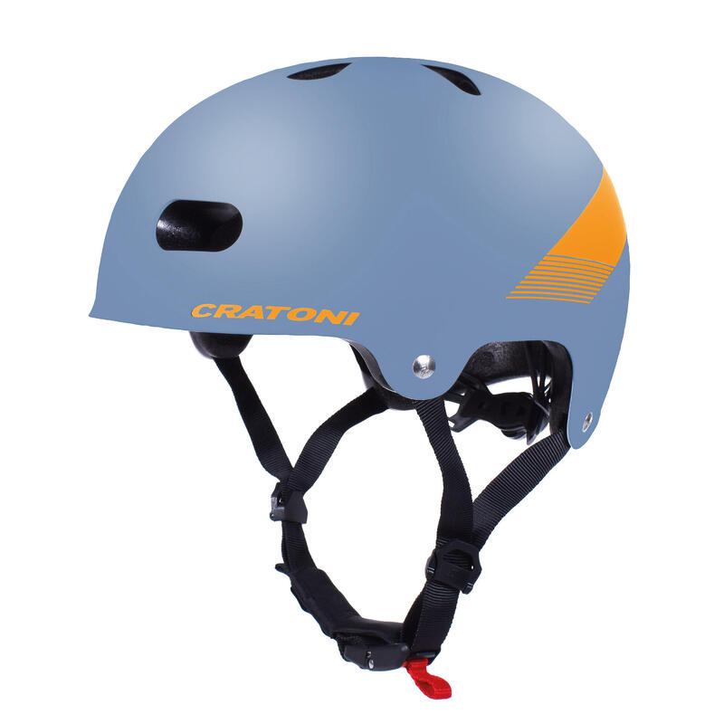 CRATONI Casque de vélo pour enfants C-Mate Jr., pétrole-orange