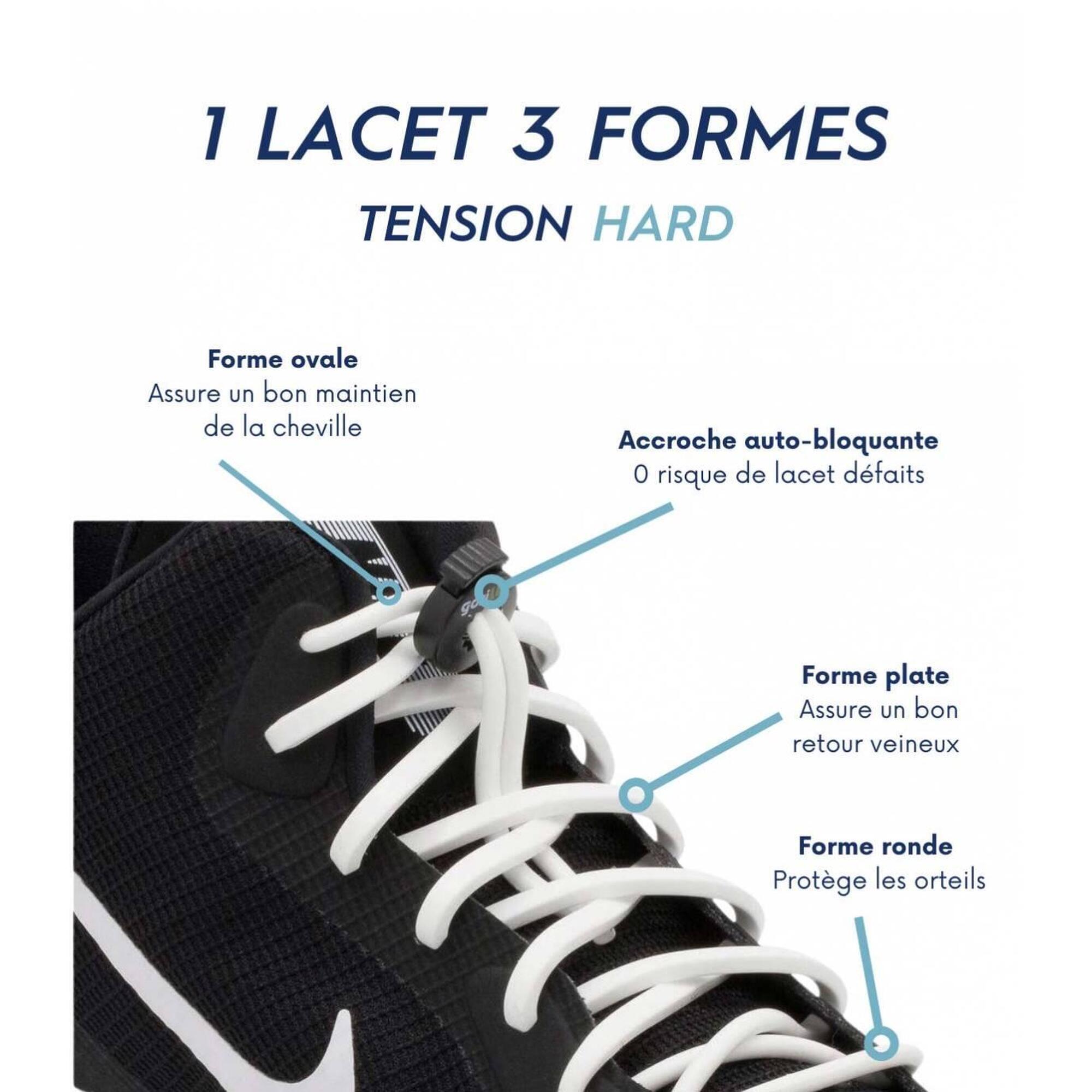 Silicone elastic laces for team sports Gorilla LACETS GORILLA Decathlon