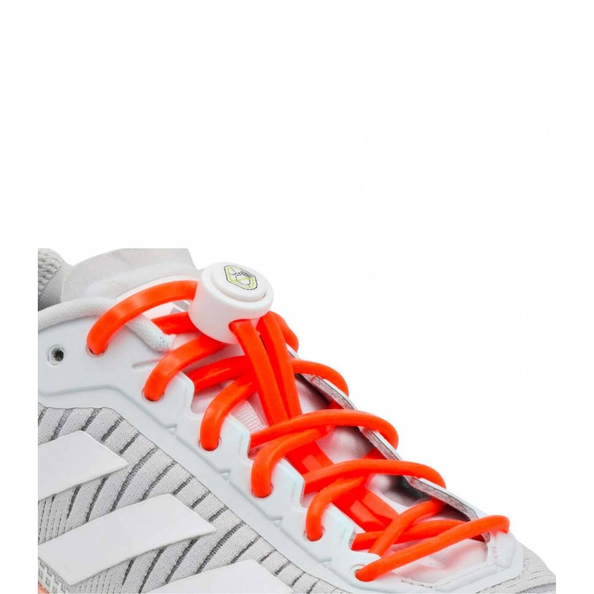 Lacets Gorilla - Lacets Élastiques Enfant Pas Besoin D’attacher Sneakers Silicone Rouge Fluo - Lacets - Rouge - Decathlon