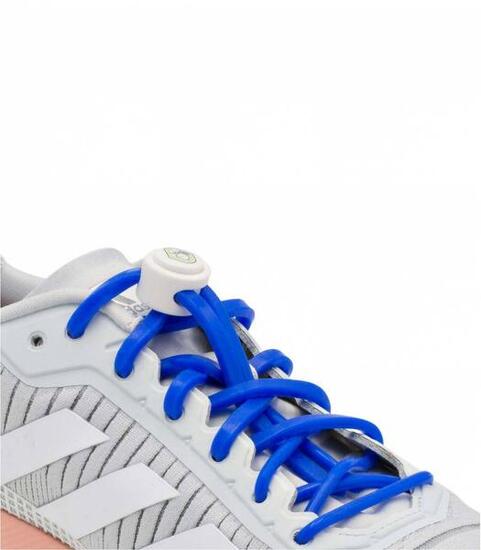 Lacets élastiques multisports junior - silicone - bleu roi