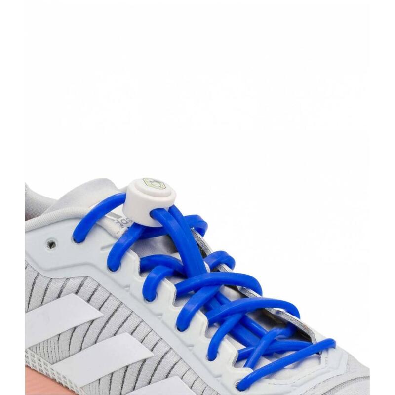 Lacets élastiques multisports junior - silicone - bleu roi