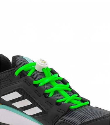 Lacets élastiques multisports junior - silicone - rose fluo