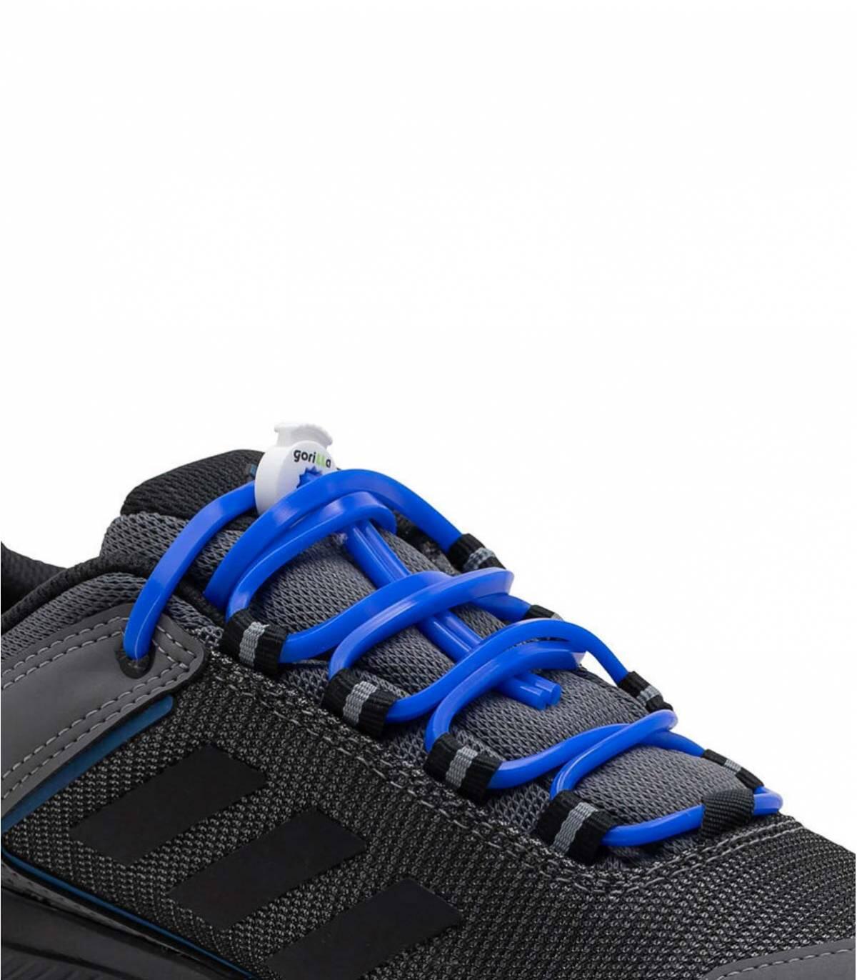 Lacets elastiques pour le trail silicone noir LACETS GORILLA Decathlon