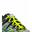 Lacets élastiques multisports junior - silicone - jaune fluo