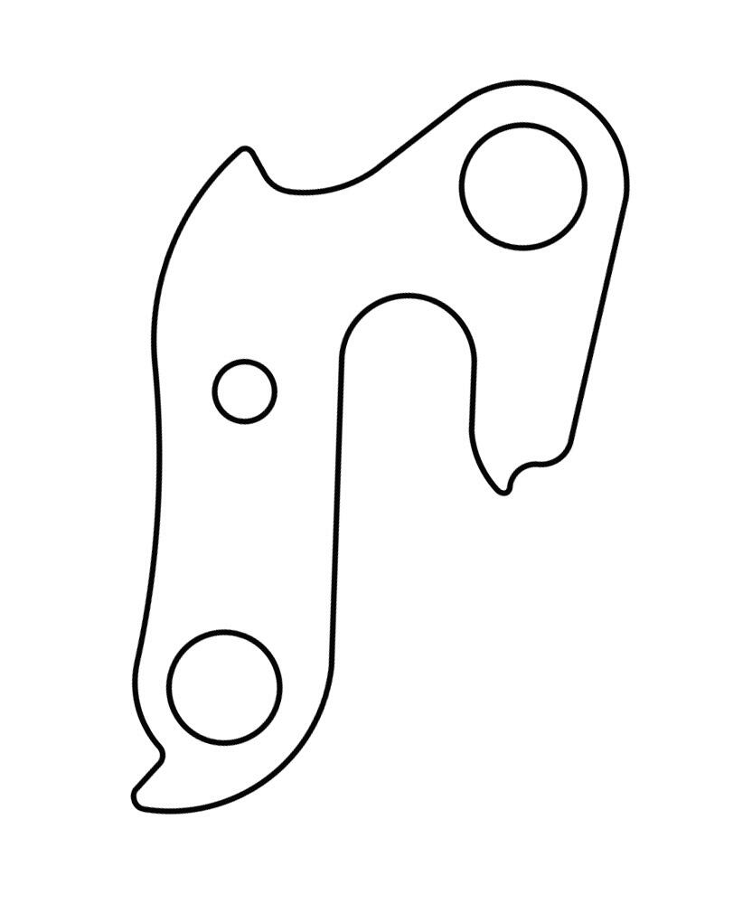 Union derailleurpad GH-133 met schroefset voor diverse fietsen 3/4