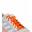 Lacets élastiques multisports junior - silicone - orange fluo