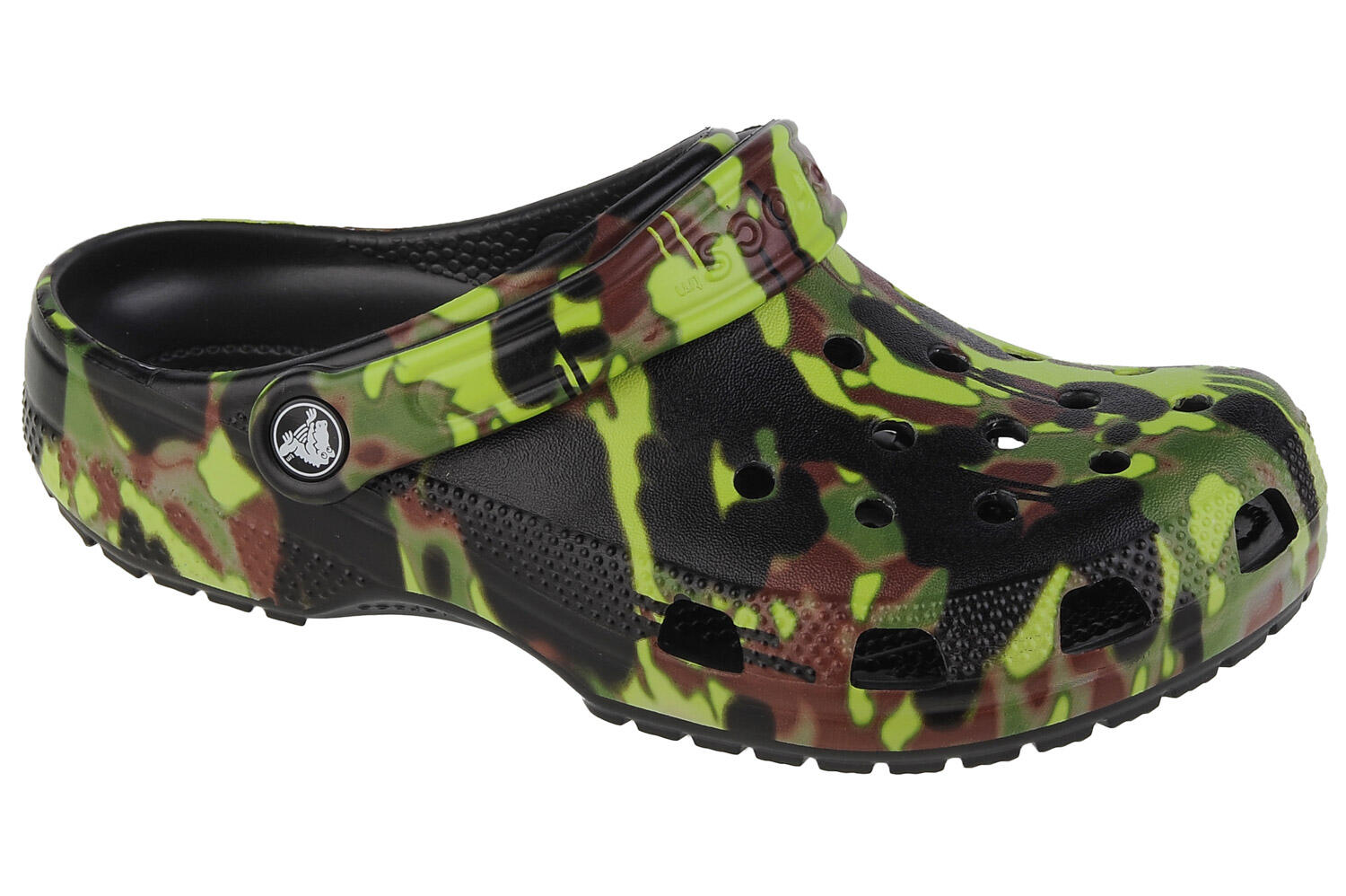 Chinelos de natação para Menino Classic Spray Camo Kids Clog 1/5