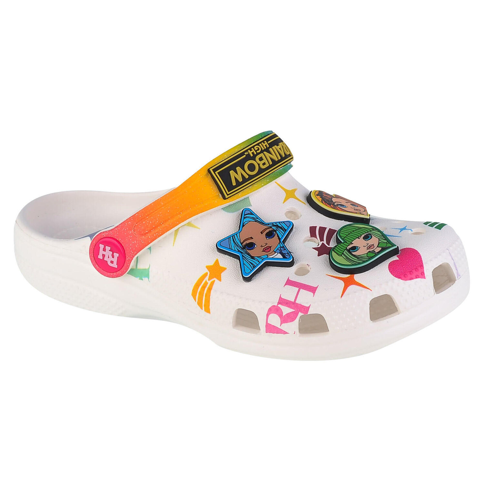 Crocs - Chaussons Pour Filles Classic Rainbow High Kids Clog - Sabots - Blanc|multicolore - 28/29 - Decathlon