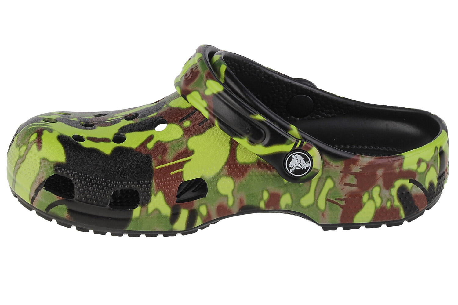 Chinelos de natação para Menino Classic Spray Camo Kids Clog 2/5