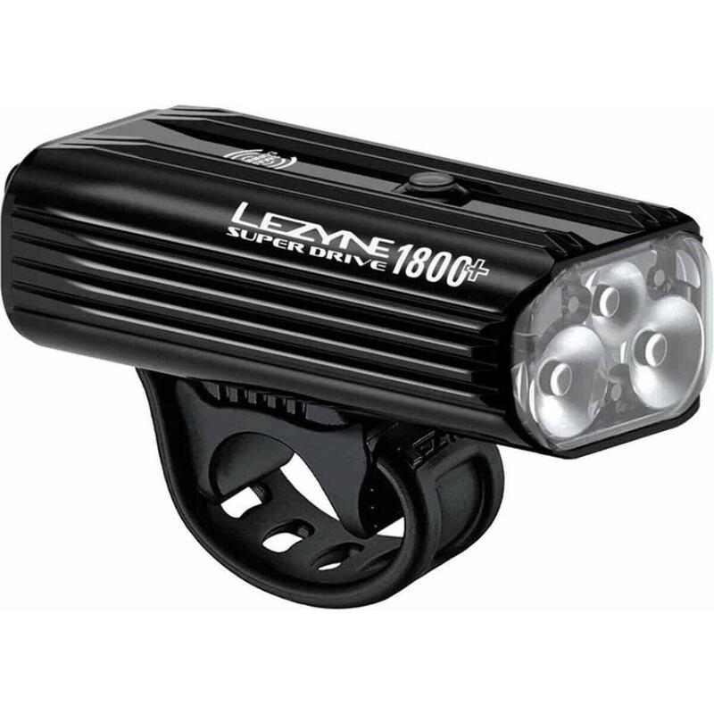 Fietsverlichting voorlicht 1800 lumen 180 branduren - Lezyne Super Drive zwart