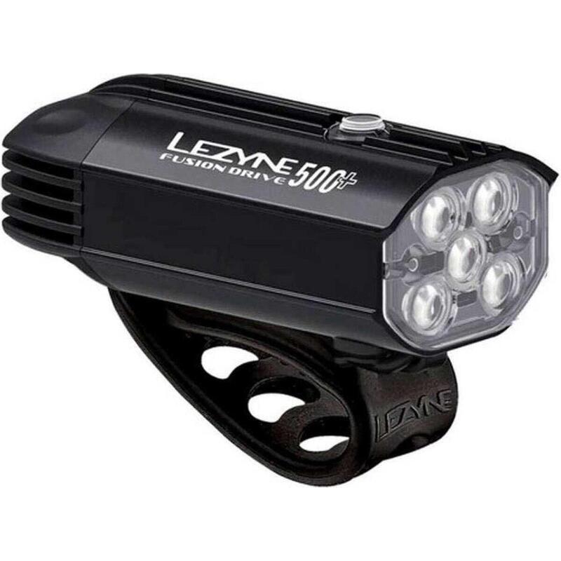 Éclairage de vélo avant satin étanche 500 lumens - Fusion Drive Pro 500+ noir
