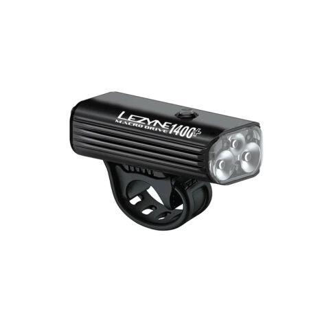 Éclairage de vélo avant 1400 lumens 300 heures d'autonomie - Macro Drive noir