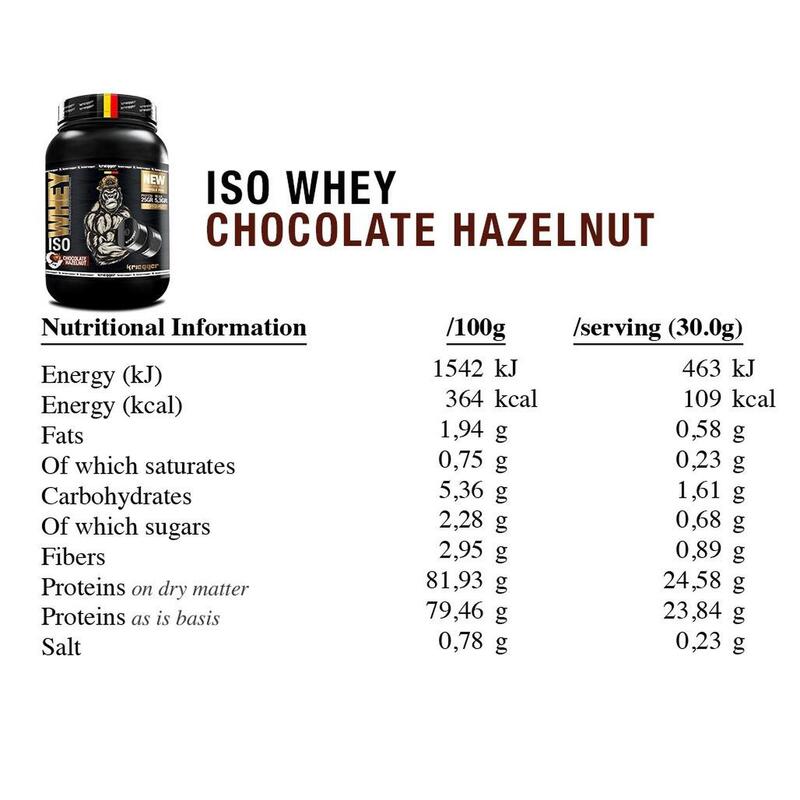 Isolate Protéine Whey véritable goût vanille et crème 908Gr KRIEGGER