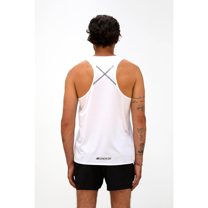 Débardeur de running Brice couture thermocollé - Blanc - Homme