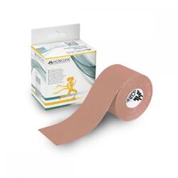 Bande kinésiologie  Kinesio Tape Bande Taping Rouleau de 5 cm x 5 m Beige