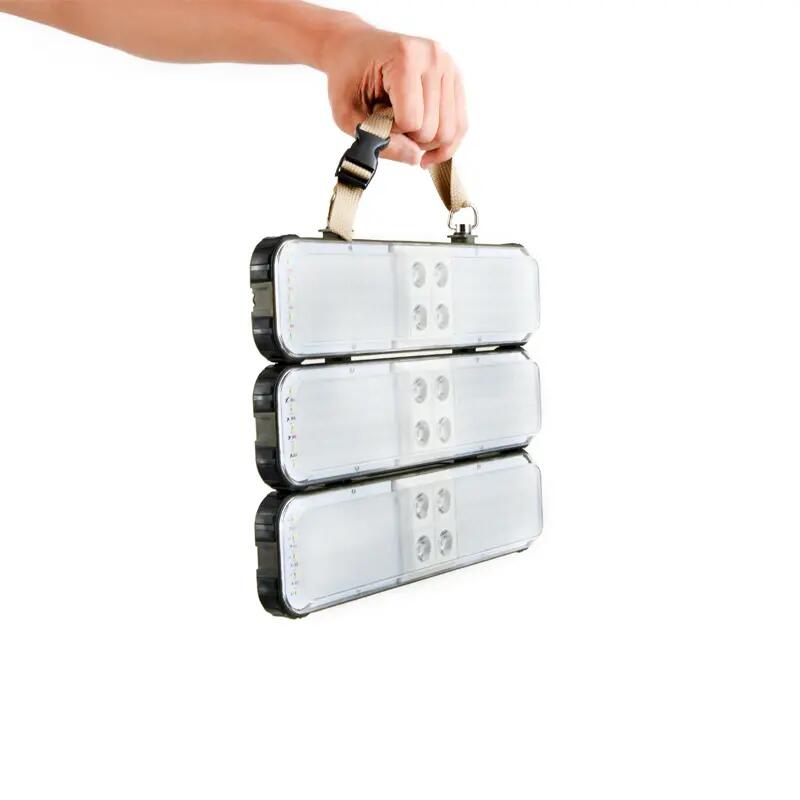 Lâmpada Painel Solar Recargável com 3 Lanternas e PowerBank - 3450 Lúmenes 3/6