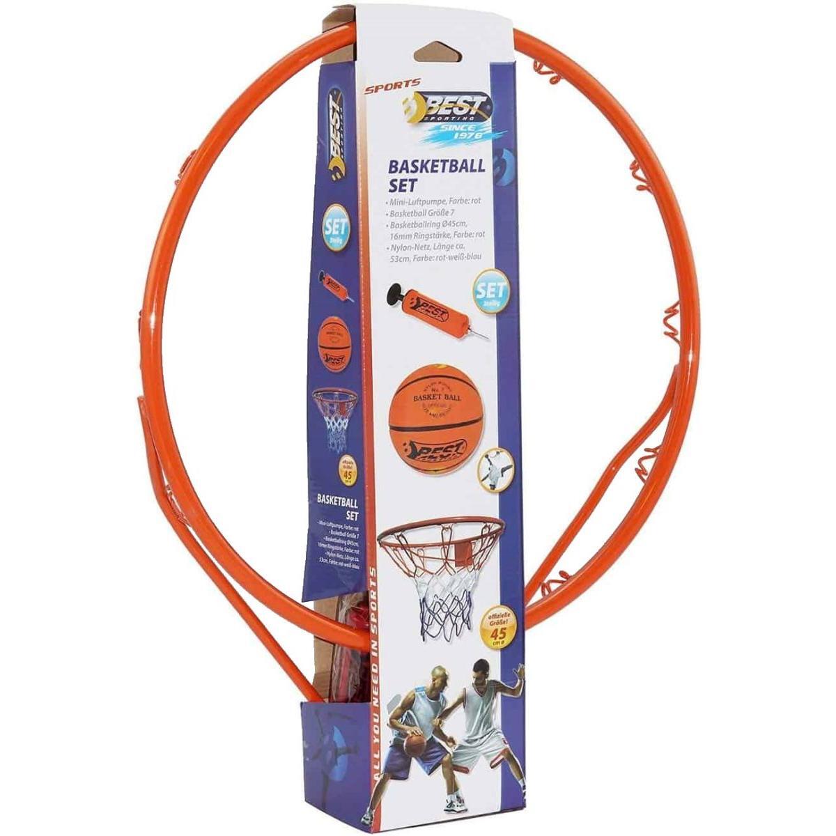 Cercle de Basket - 45cm Ensemble avec Ballon et Pompe 6/6