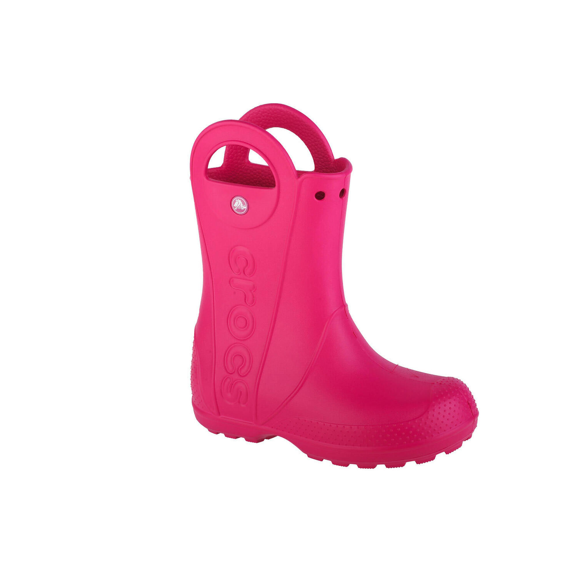 Crocs - Bottes De Pluie Pour Filles Handle It Rain Boot Kids - Bottes De Voile - Rose - 33 - Decathlon