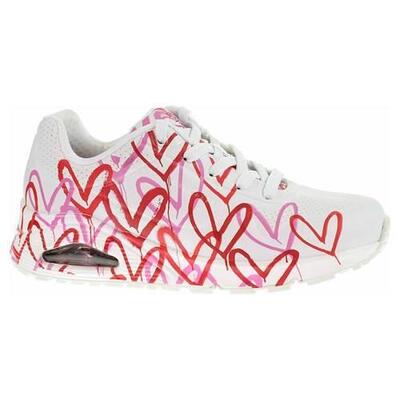 Sportschoenen skechers uno-spread the love, wit, dames