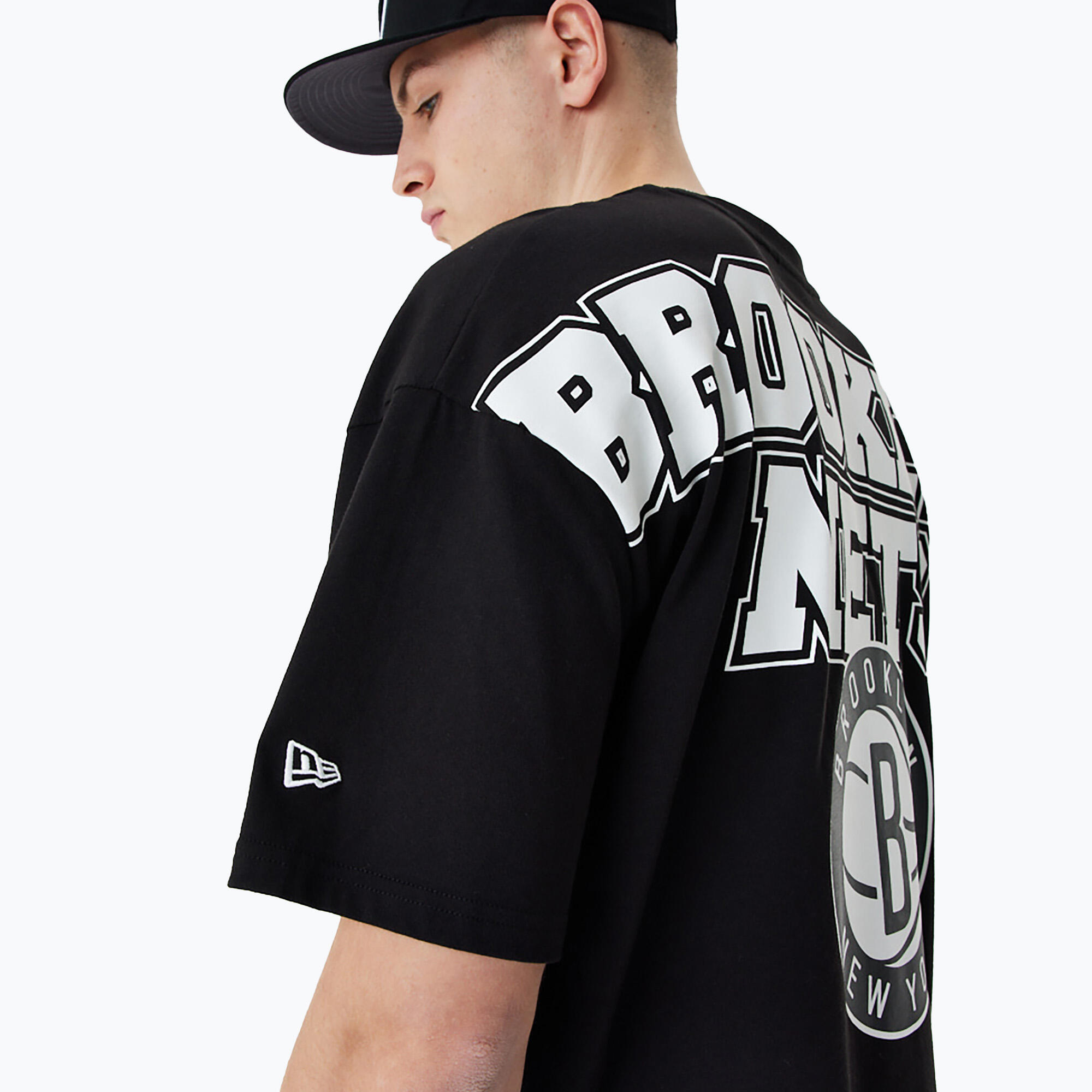 T-shirt homme New Era NBA Large Graphic BP OS Tee Brooklyn Nets 5/5