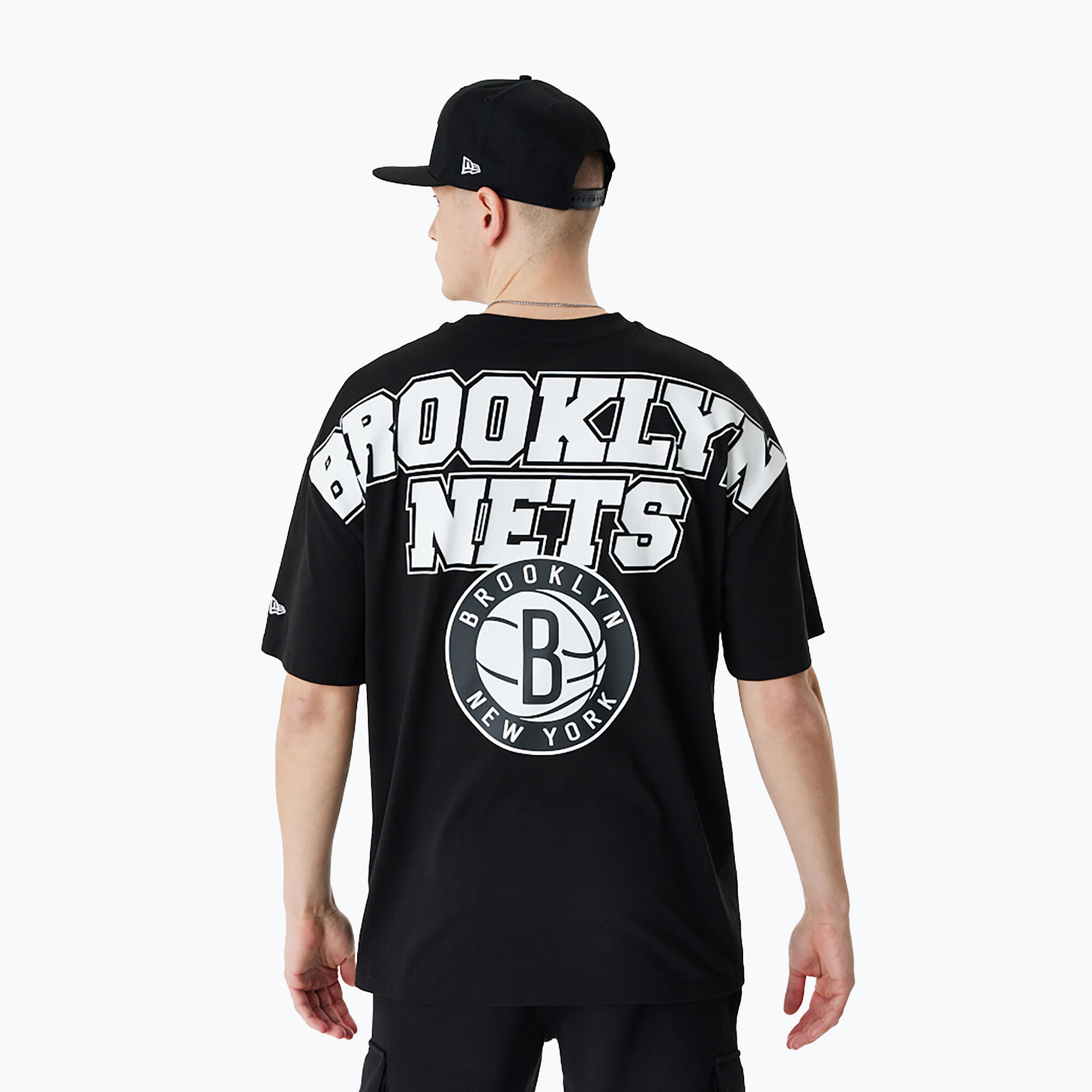 T-shirt homme New Era NBA Large Graphic BP OS Tee Brooklyn Nets 2/5