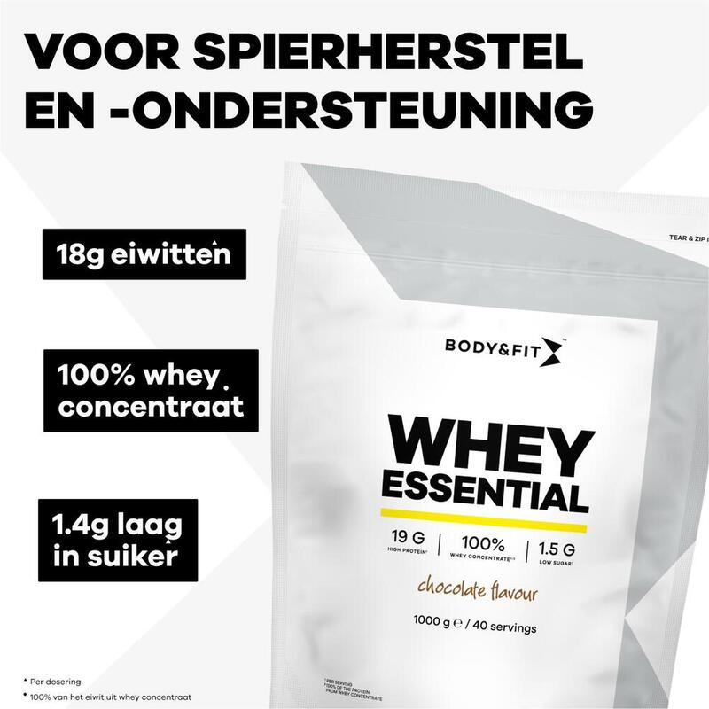 Whey Essential - Chocolat - 1 kg (40 shakes)