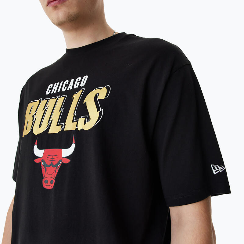 New Era Team Script OS Tee Chicago Bulls heren-T-shirt