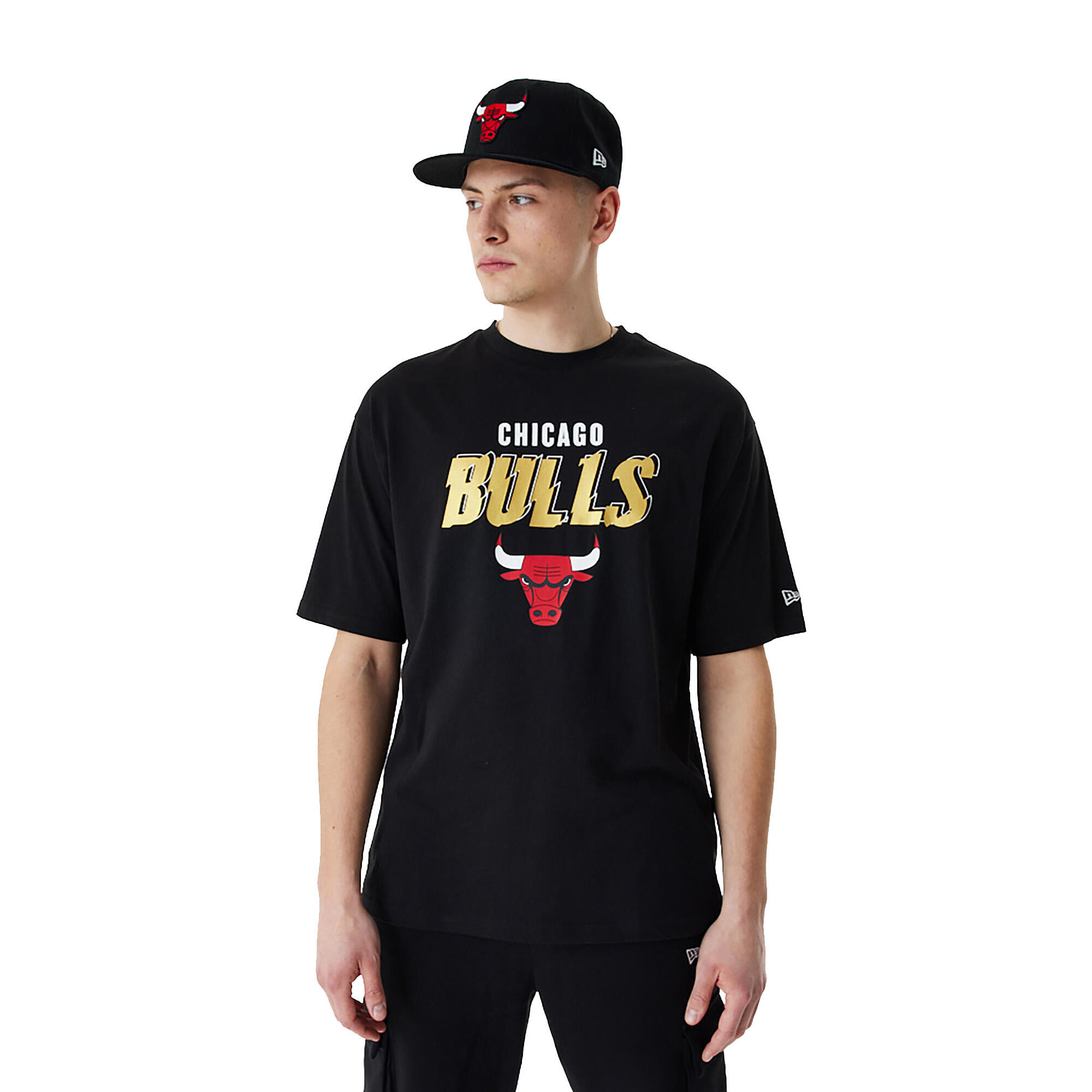 New Era Team Script OS Tee Chicago Bulls férfi póló 1/5