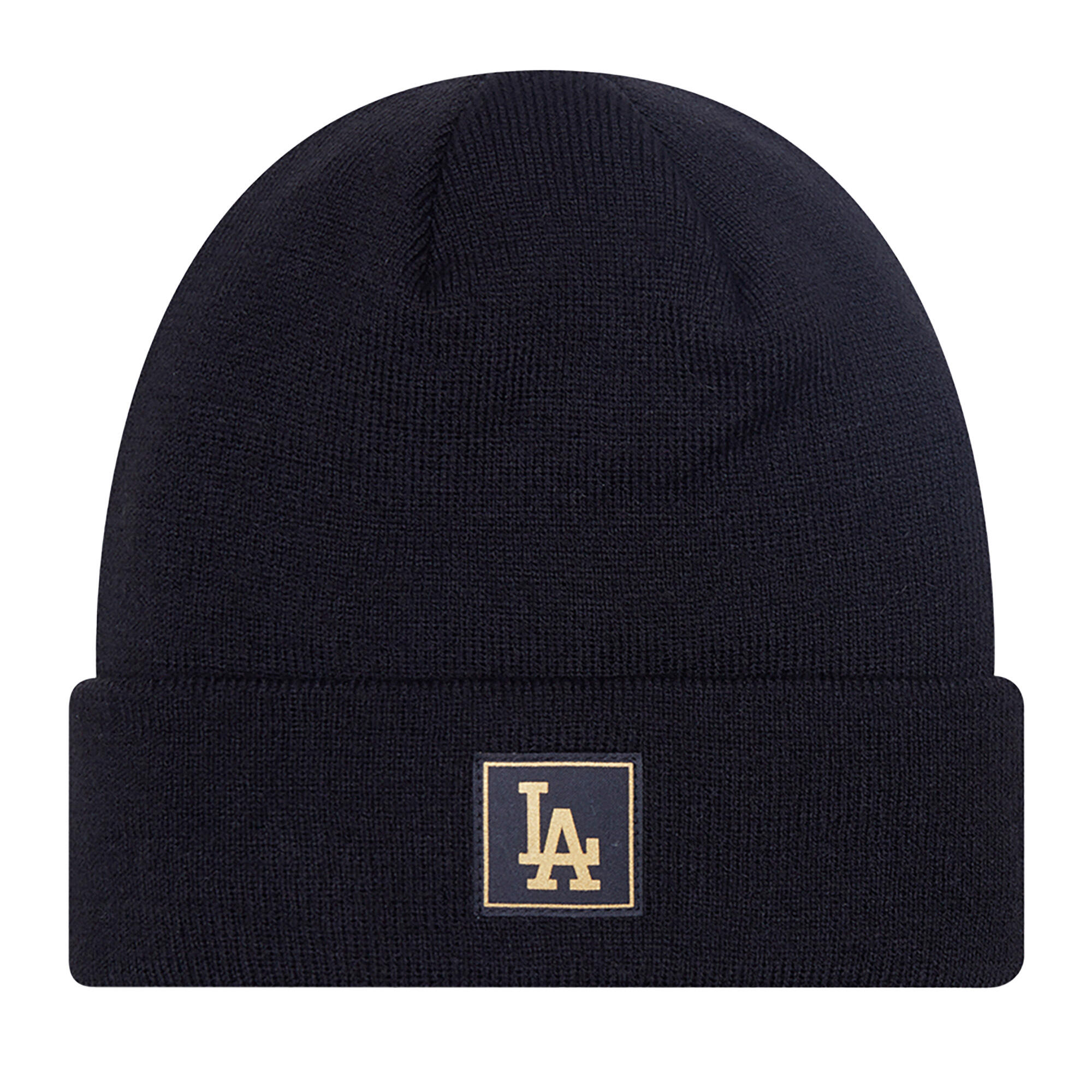 Bonnet d'hiver New Era Metalic Badge Cuff Knit Los Angeles Dodgers 1/3