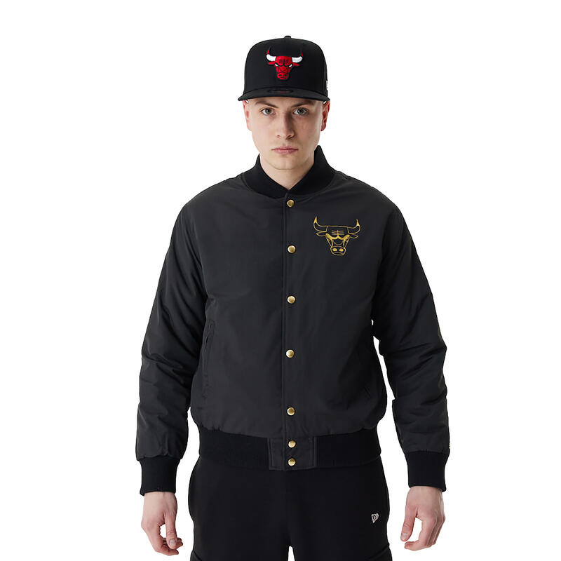 Giacca da uomo New Era NBA Script BP Bomber dei Chicago Bulls