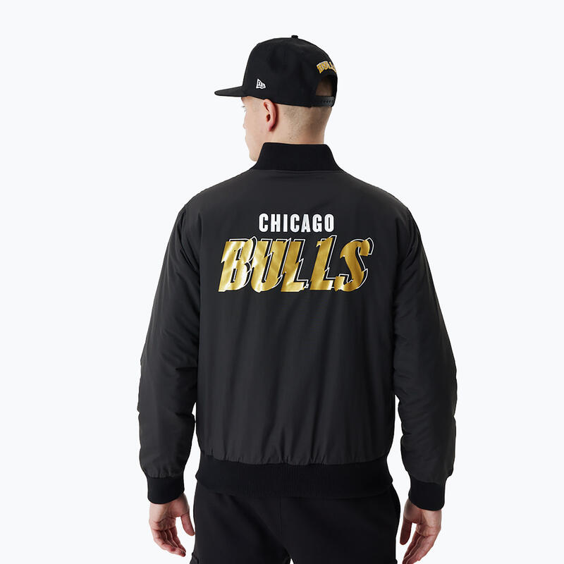 Giacca da uomo New Era NBA Script BP Bomber dei Chicago Bulls