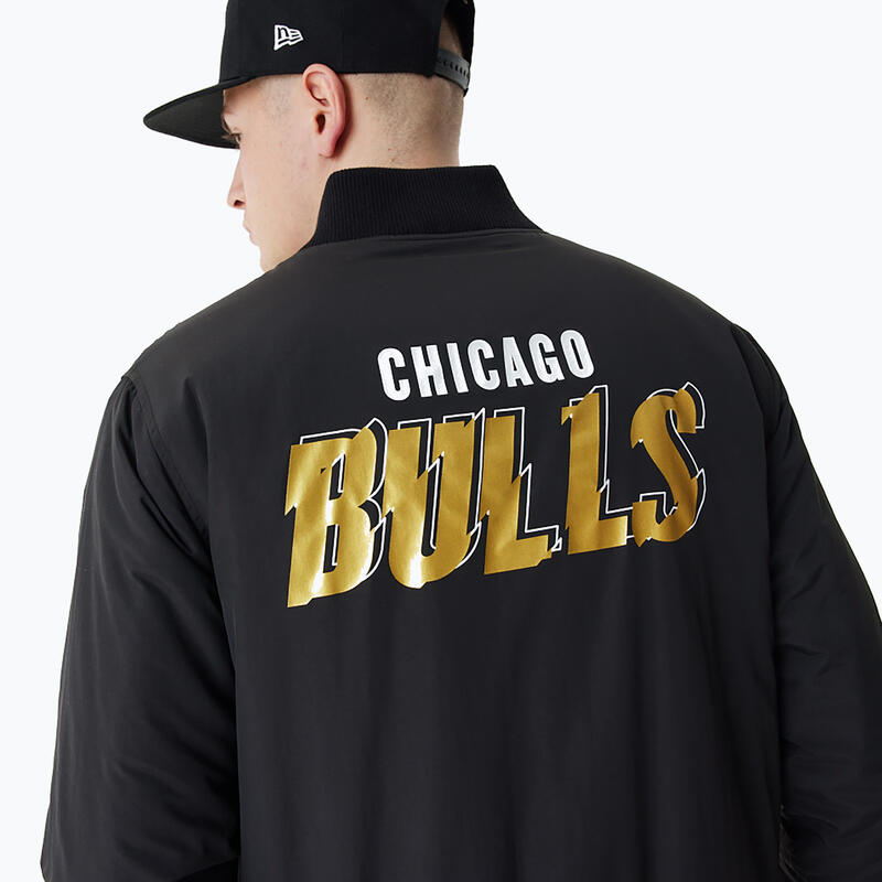 Giacca da uomo New Era NBA Script BP Bomber dei Chicago Bulls