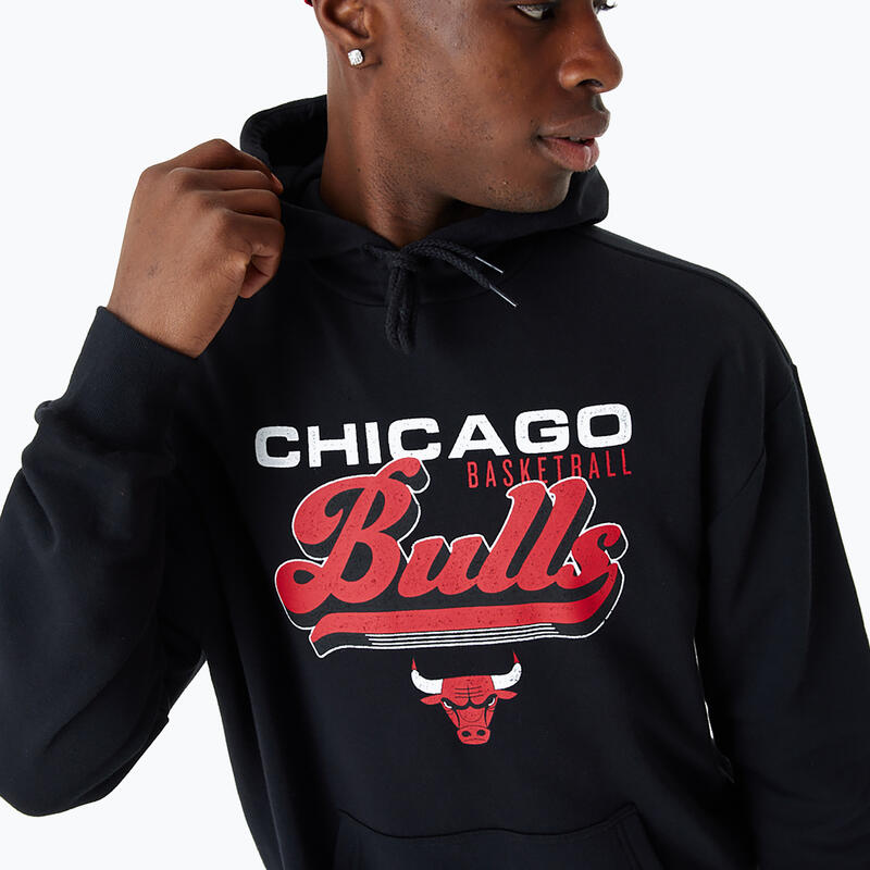 Hommes New Era NBA Graphic OS Hoody Chicago Bulls Sweatshirt