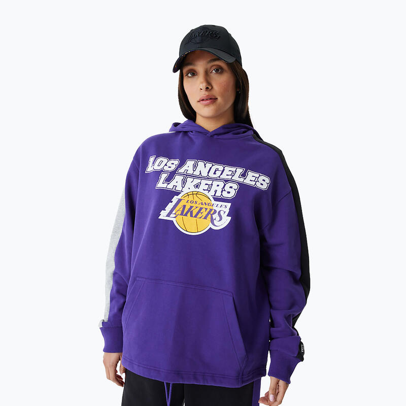 Hanorac pentru bărbați New Era NBA Large Graphic OS Hoody Los Angeles Lakers