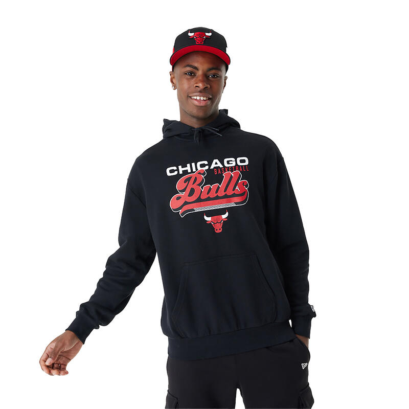 Hommes New Era NBA Graphic OS Hoody Chicago Bulls Sweatshirt