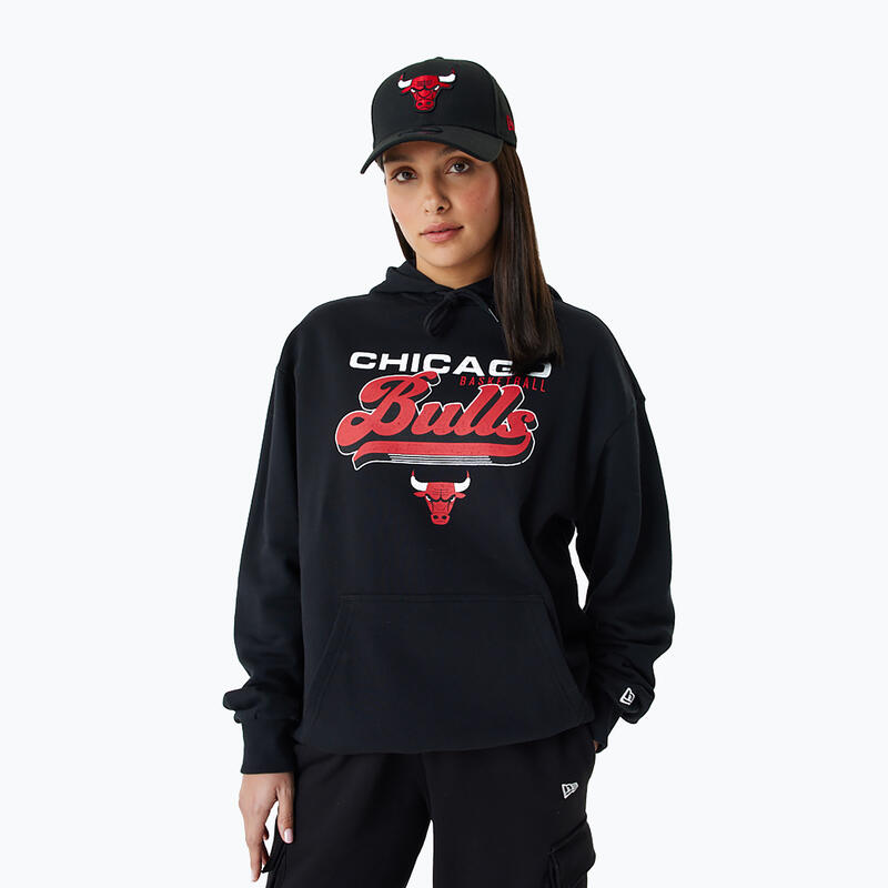 Hommes New Era NBA Graphic OS Hoody Chicago Bulls Sweatshirt