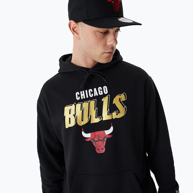 Bluza męska New Era Team Script OS Hoody Chicago Bulls