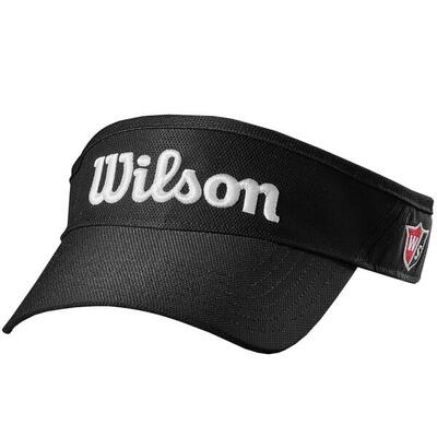 Wilson zonneklep unisex zwart, sneldrogend, one size 56-67 cm