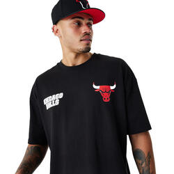 T-shirt Hommes New Era NBA Large Graphic BP OS Tee Chicago Bulls