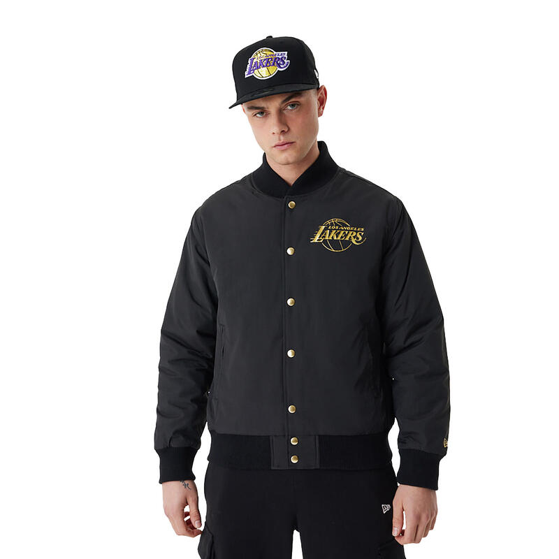 Kurtka męska New Era NBA Script BP Bomber Los Angeles Lakers