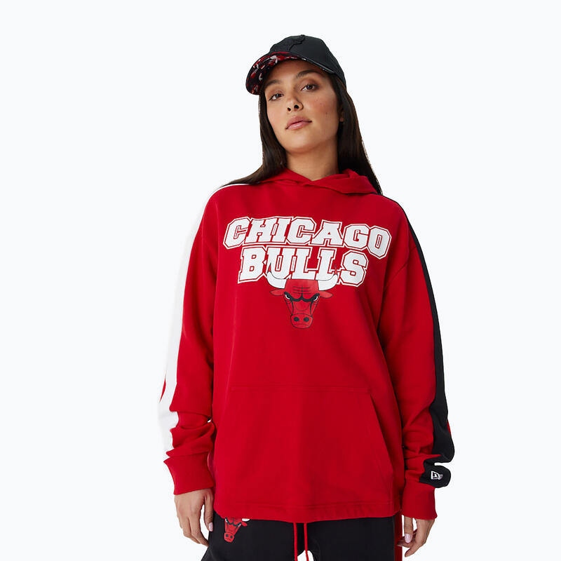 Hommes New Era NBA Large Graphic OS Hoody Chicago Bulls Sweatshirt