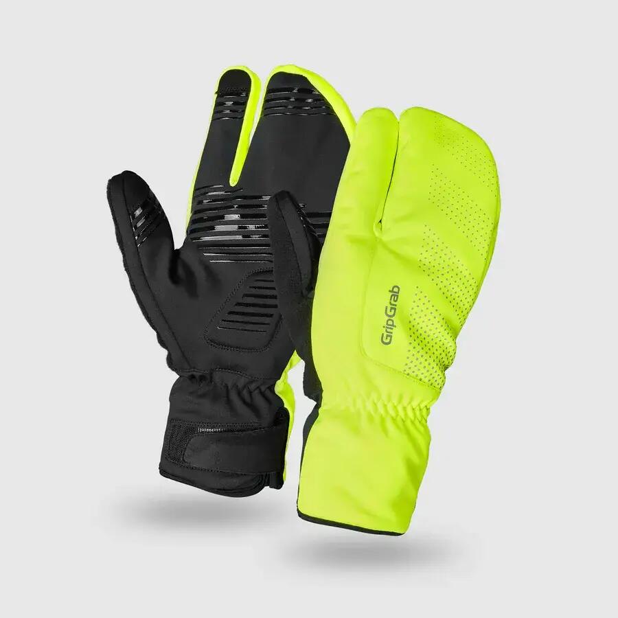 Gripgrab Ride Windproof Deep Winter Lobster Gloves Yellow - L
