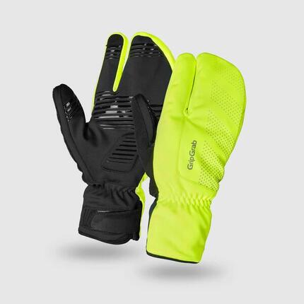 Fietshandschoenen M Unisex - Ride Windproof strenge winter lobster geel