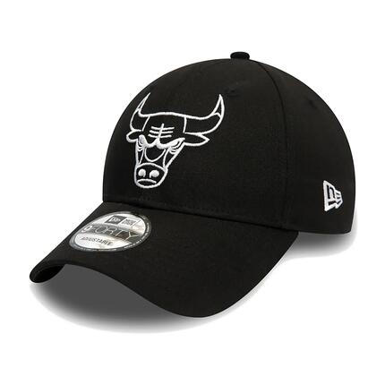 Czapka z daszkiem New Era 9FORTY Chicago Bulls NBA Outline Czarna - 12292586