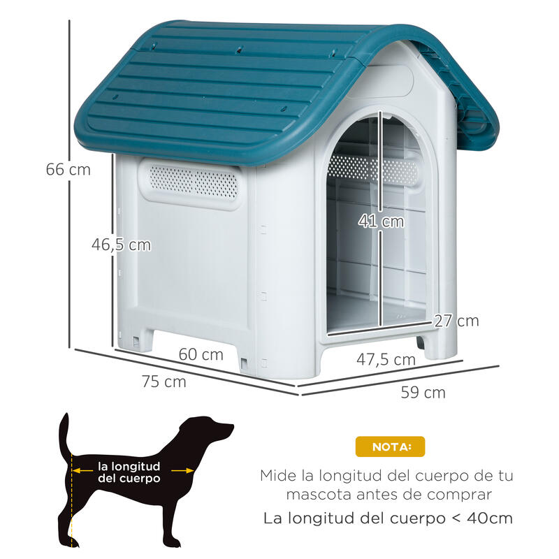 PawHut Caseta para Perros Mini para Uso Interior y Exterior